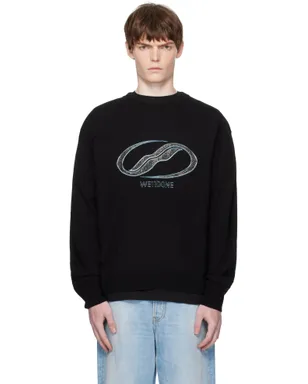 WE11DONE Knit Pullover ロゴ ラインストーン セーター - サムネイル1