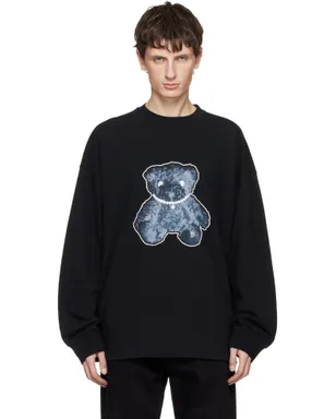 WE11DONE Pearl Necklace Teddy 長袖Tシャツ - サムネイル1