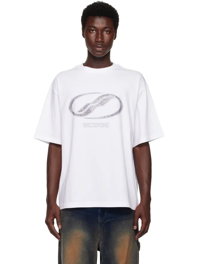 WE11DONE WE11DONE Rhinestoned We11done Logo Tシャツの商品画像