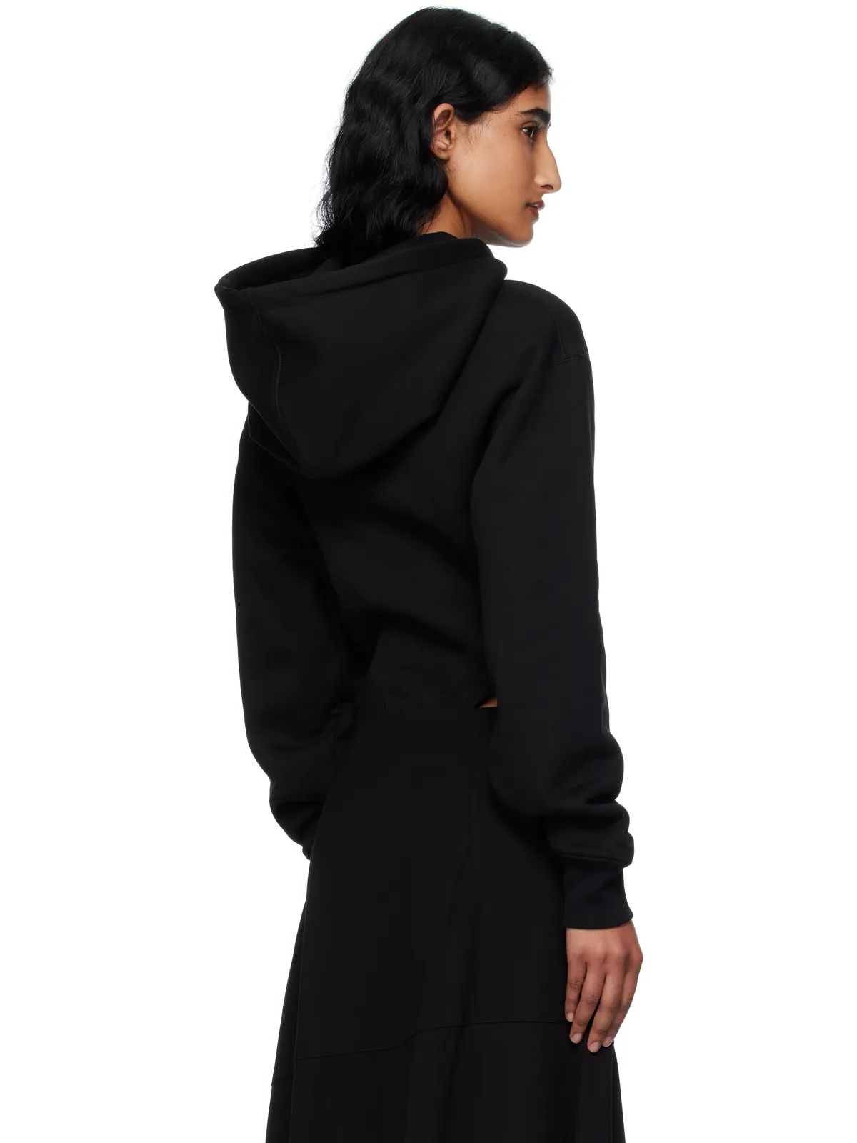 Mugler フリース フード付き ボディスーツ - 画像3