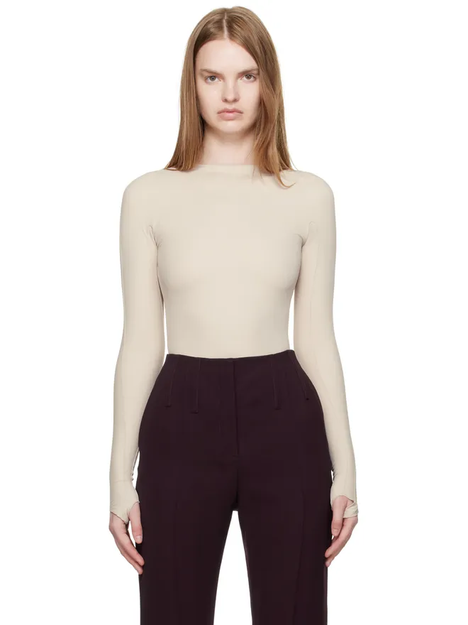 Mugler Mugler Shoulder Logo ボディスーツの商品画像