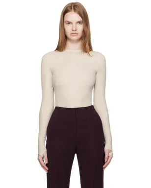 Mugler Shoulder Logo ボディスーツ - サムネイル1