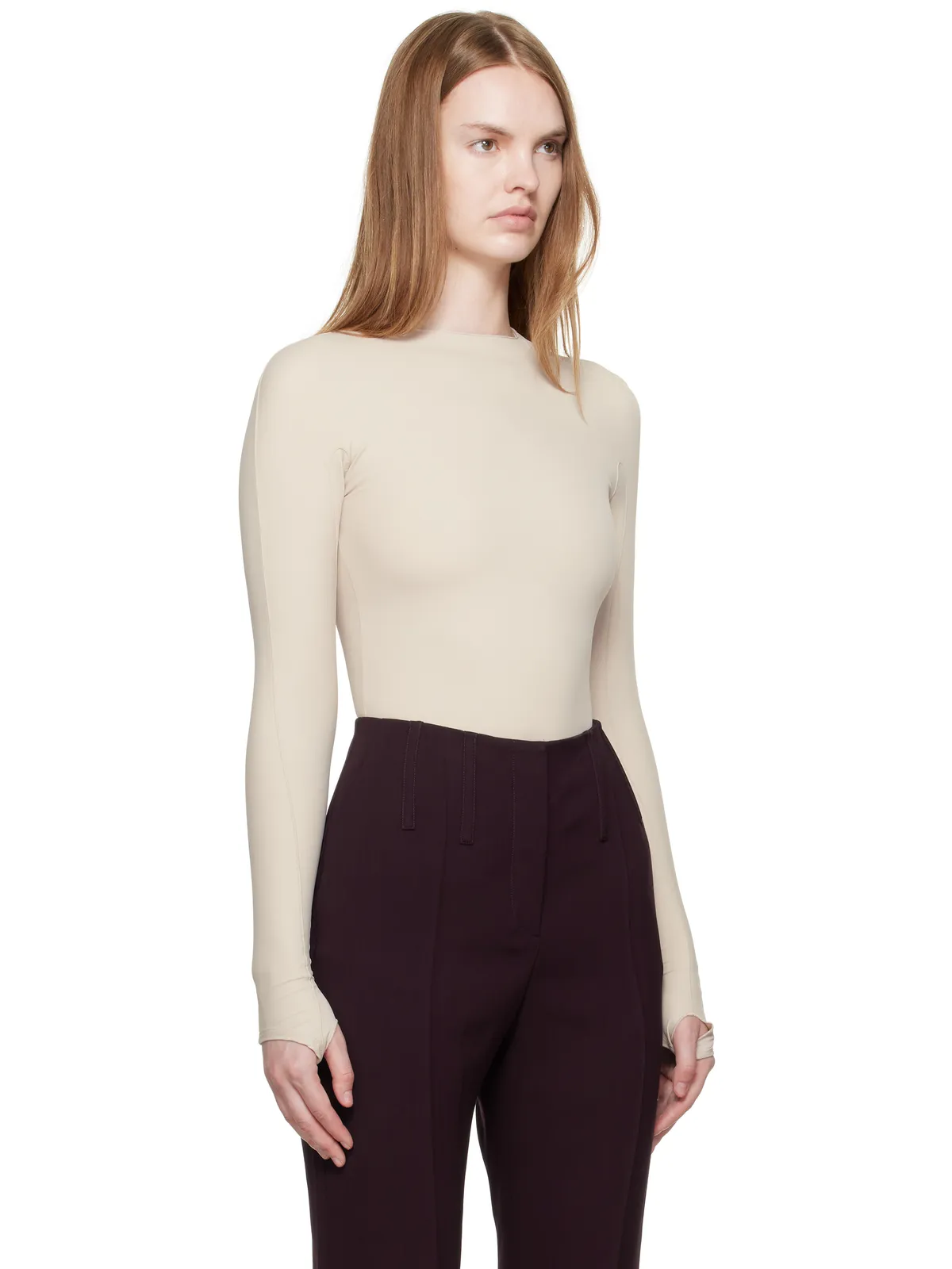 Mugler Shoulder Logo ボディスーツ - 画像2