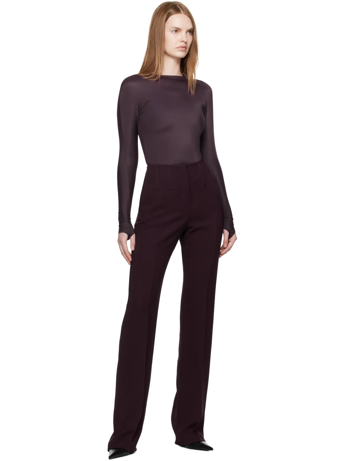 Mugler Straight Boned トラウザーズ - 画像4