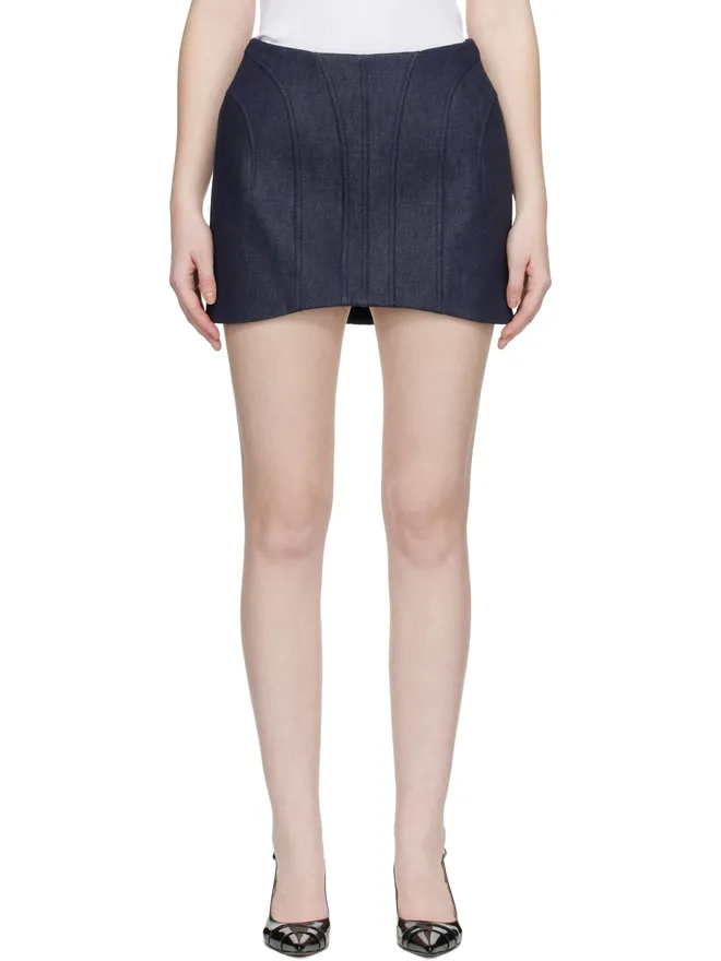 Mugler Mugler Raw デニム ミニスカートの商品画像