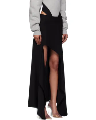 Mugler Asymmetrical Cascading マキシスカート - サムネイル2