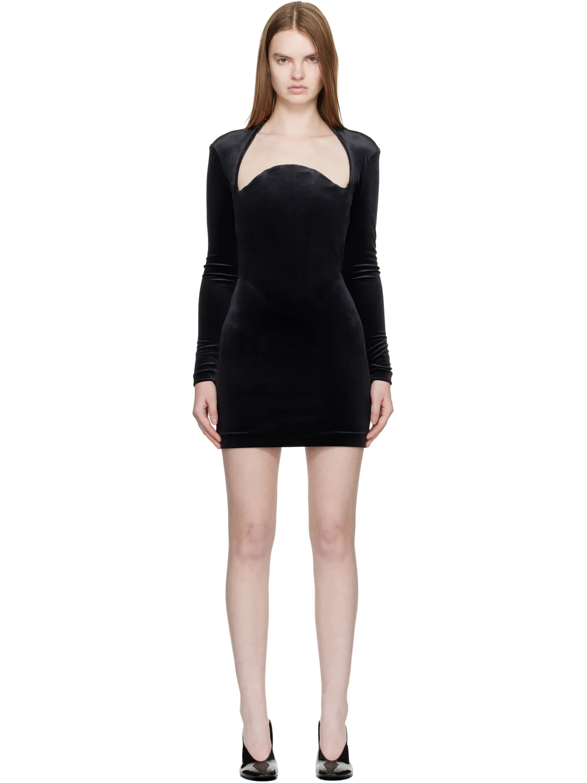 Mugler Velvet ミニドレス - 画像1