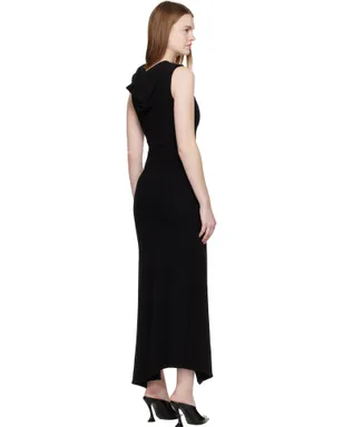 Mugler フード付き ノースリーブ マキシワンピース - サムネイル3
