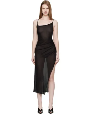 Mugler Asymmetrical Buckled Strap マキシドレス - サムネイル1