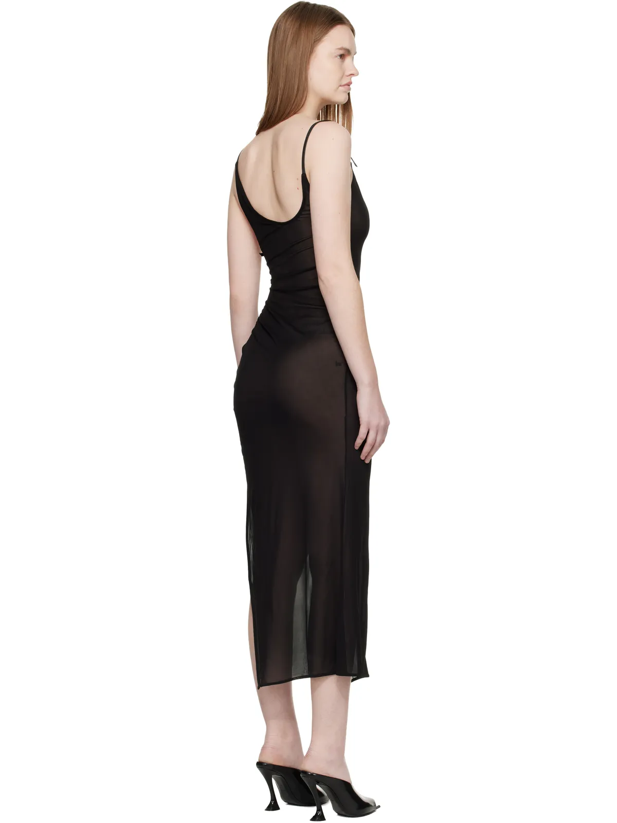 Mugler Asymmetrical Buckled Strap マキシドレス - 画像3