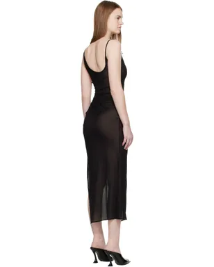 Mugler Asymmetrical Buckled Strap マキシドレス - サムネイル3