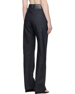 Mugler レースアップ ストレートジーンズ - サムネイル3