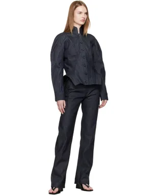 Mugler レースアップ ストレートジーンズ - サムネイル4