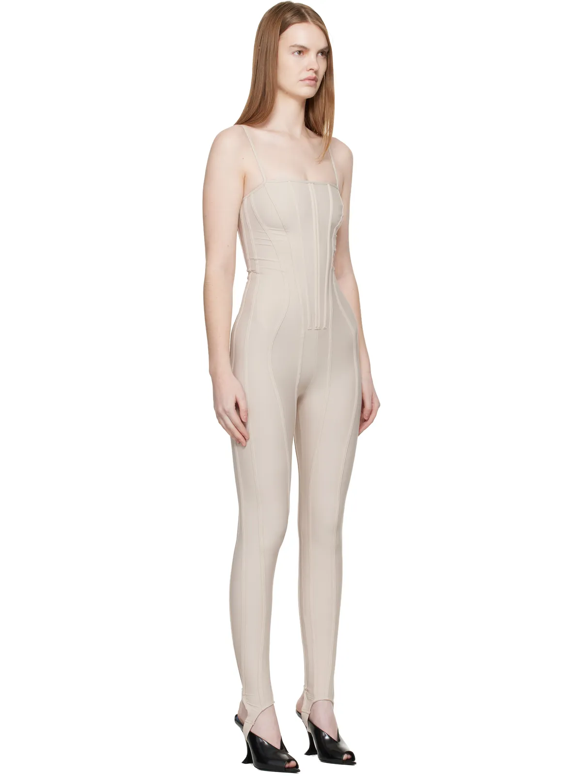 Mugler Boned ストレッチ キャットスーツ - 画像2