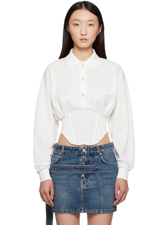Mugler Mugler Corseted ポロシャツの商品画像