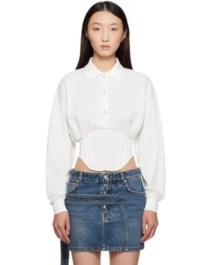 Mugler Corseted ポロシャツ - サムネイル1