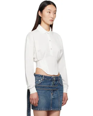 Mugler Corseted ポロシャツ - サムネイル2