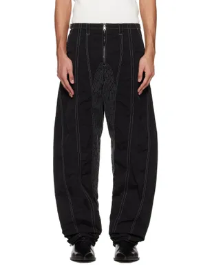 Mugler ステッチ パラシュートパンツ - サムネイル1