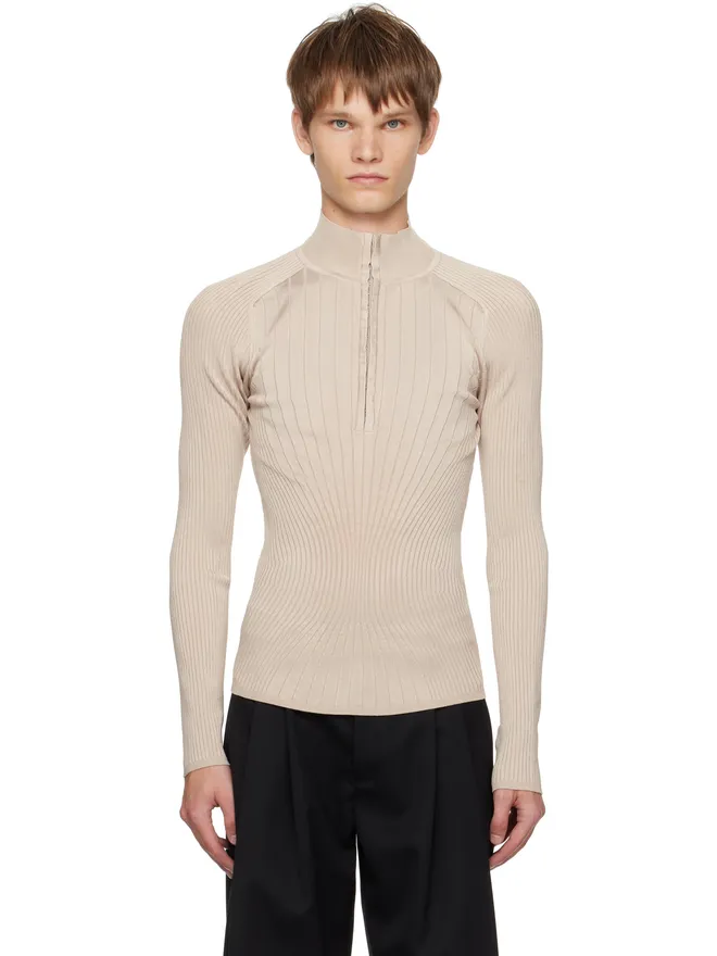Mugler Mugler Hook-And-Eye リブ トップスの商品画像