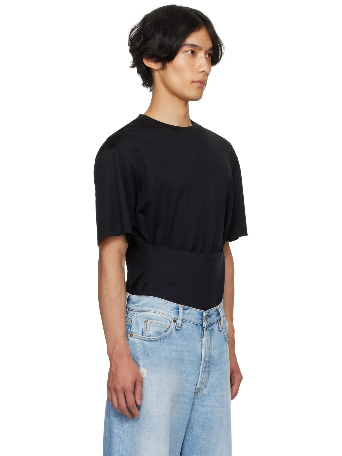 Mugler ボクシー コルセット Tシャツ - 画像2