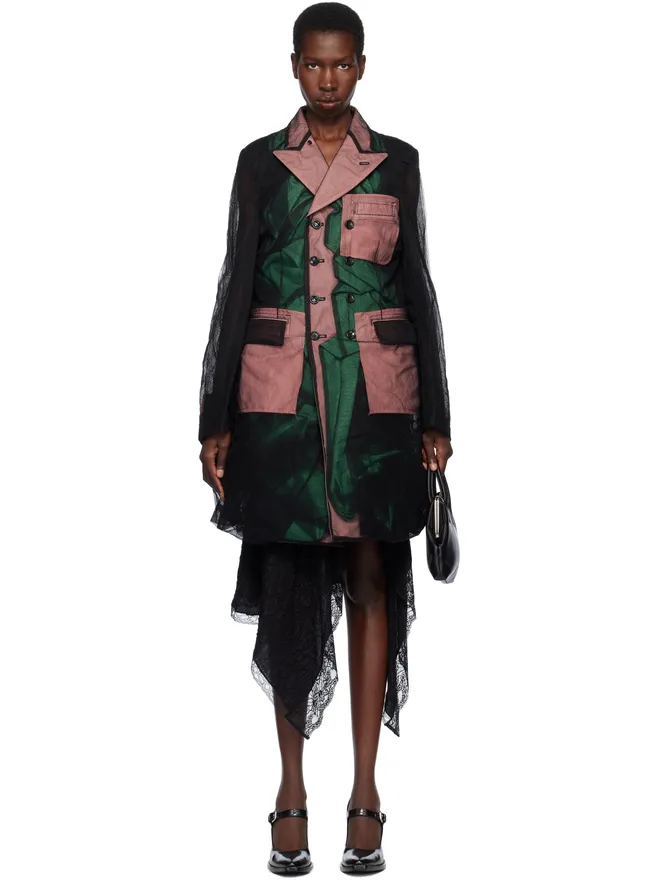 Comme des Garçons Homme Plus Comme des Garçons Homme Plus Nylon Tulle & Polyester Gabardine コートの商品画像