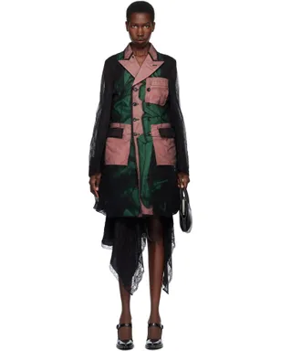 Comme des Garçons Homme Plus Nylon Tulle & Polyester Gabardine コート - サムネイル1