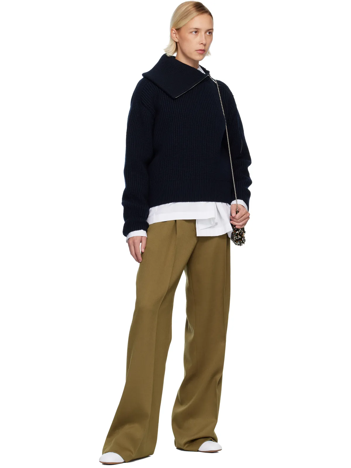 Dries Van Noten ウール テーラードパンツ - 画像4