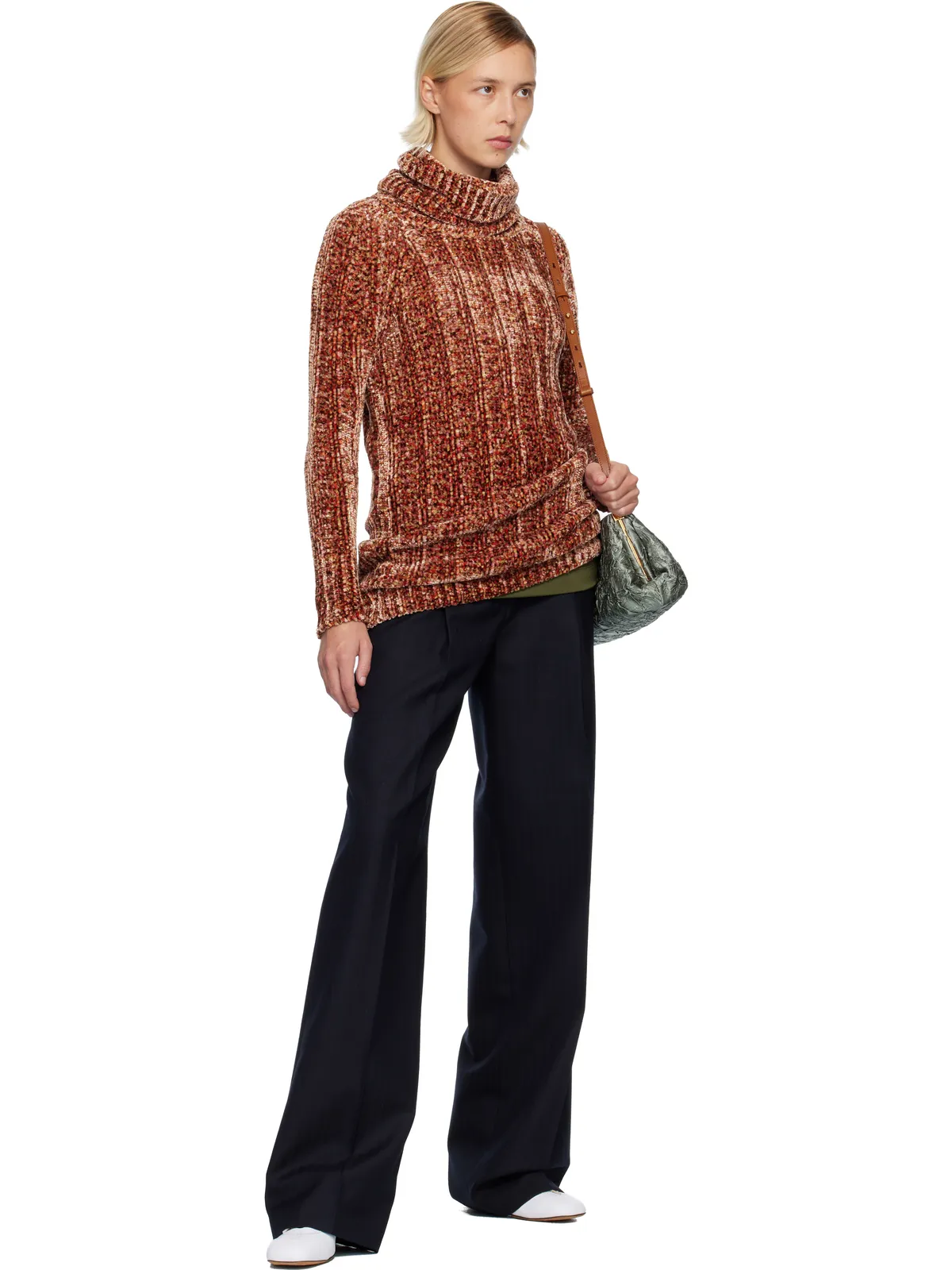 Dries Van Noten ウール トラウザーズ - 画像4