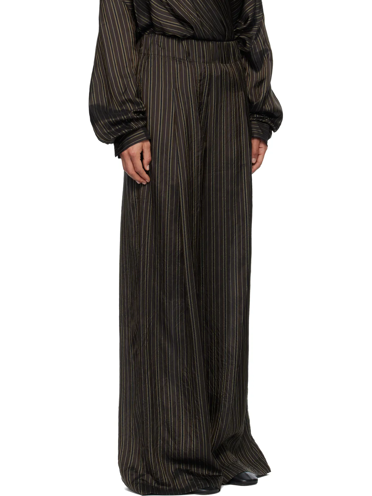 Dries Van Noten ストライプ トラウザーズ - 画像2