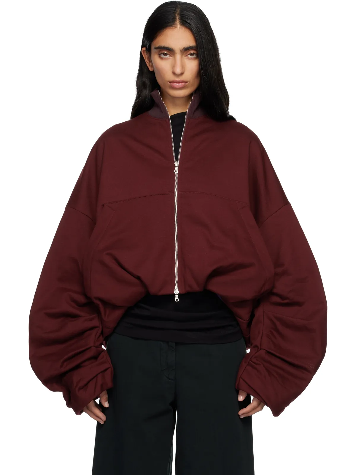 Dries Van Noten ドレープ ジャージ トラックジャケット - 画像1