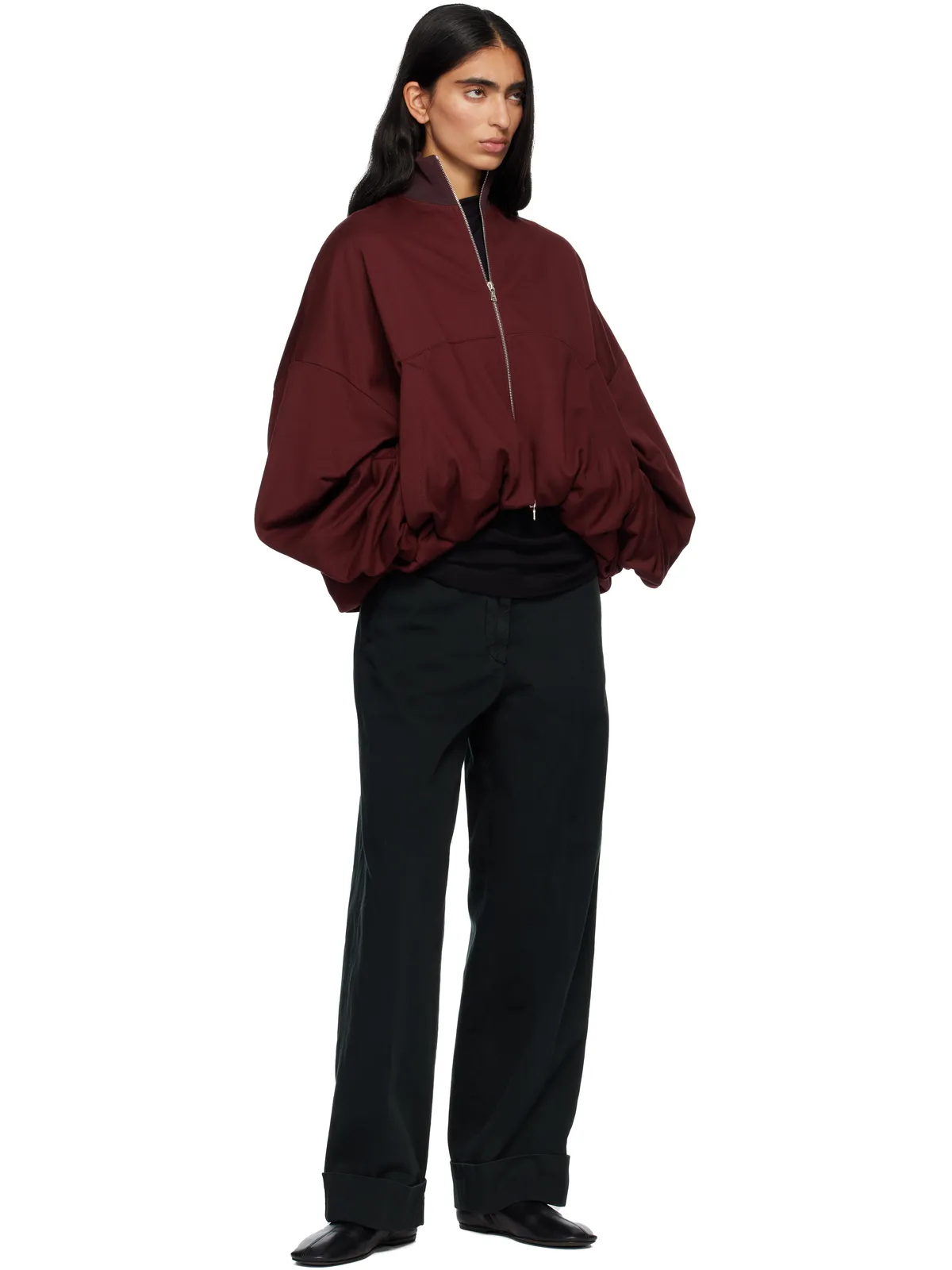 Dries Van Noten ドレープ ジャージ トラックジャケット - 画像4