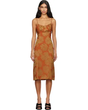 Dries Van Noten ジャカード スリップ ミディアムワンピース - サムネイル1