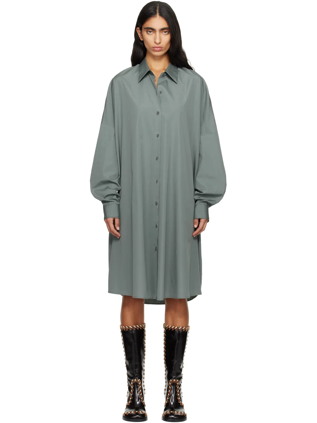 Dries Van Noten コットン ミディアム シャツワンピース - 画像1