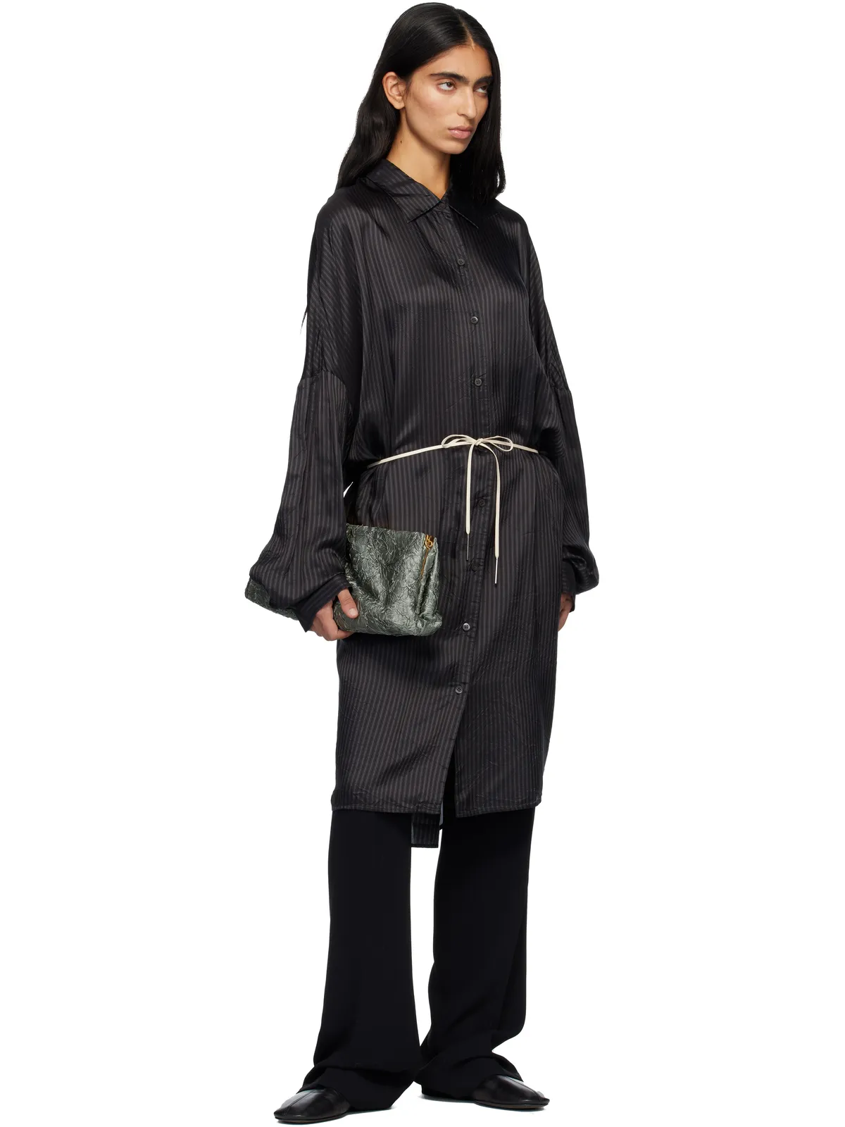 Dries Van Noten ストライプ ミディアムワンピース - 画像4