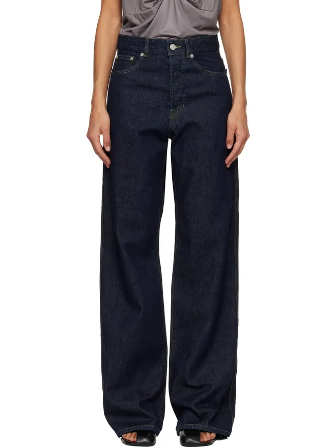 Dries Van Noten Dries Van Noten レザーパッチ ジーンズの商品画像