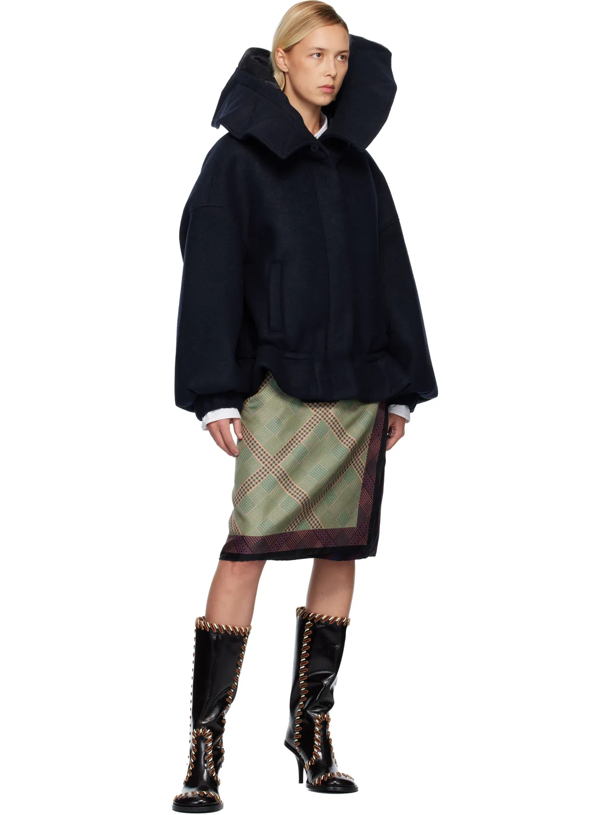Dries Van Noten ボンディング ショート ジャケット - 画像4