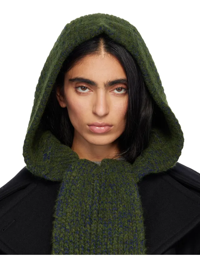 Dries Van Noten Dries Van Noten ウール フード付きマフラーの商品画像