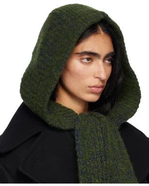 Dries Van Noten ウール フード付きマフラー - サムネイル2