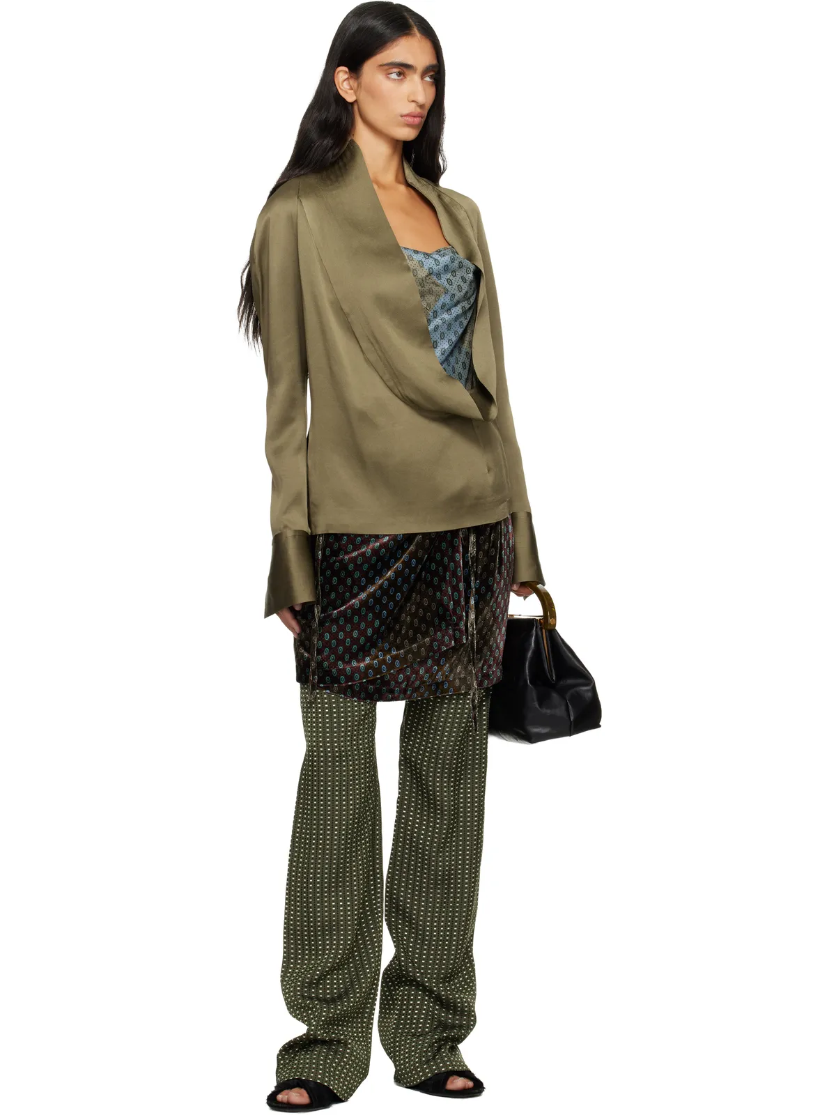 Dries Van Noten クレープ シャツ - 画像4