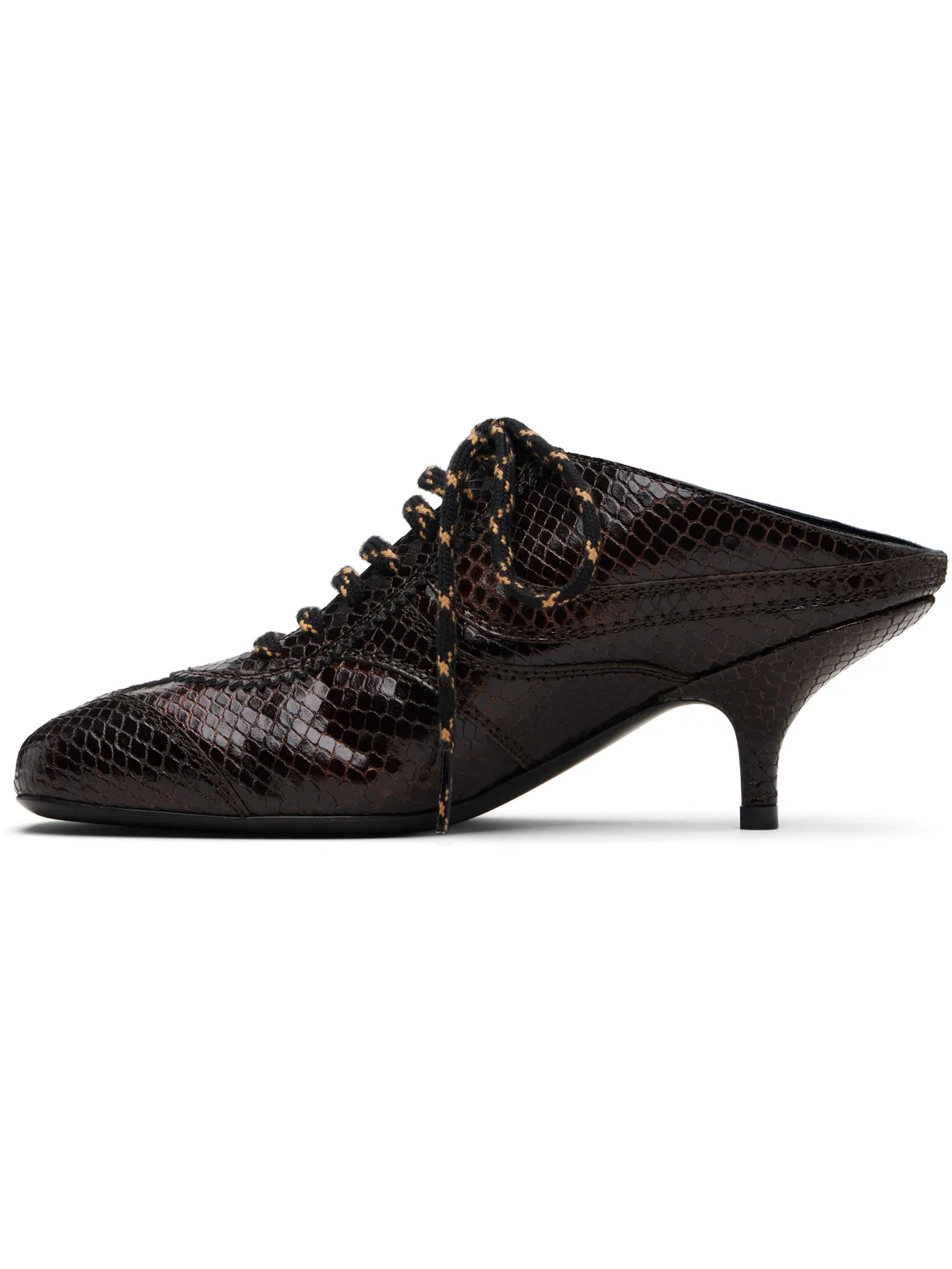 Dries Van Noten ブラウン Sneaker Mule ヒール - 画像3