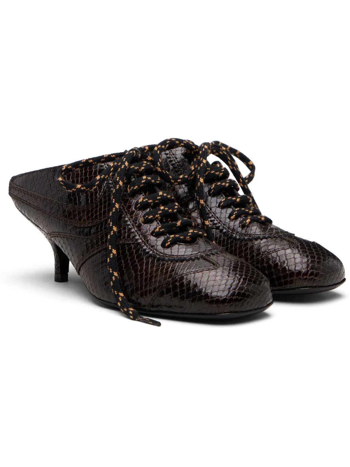 Dries Van Noten ブラウン Sneaker Mule ヒール - 画像4