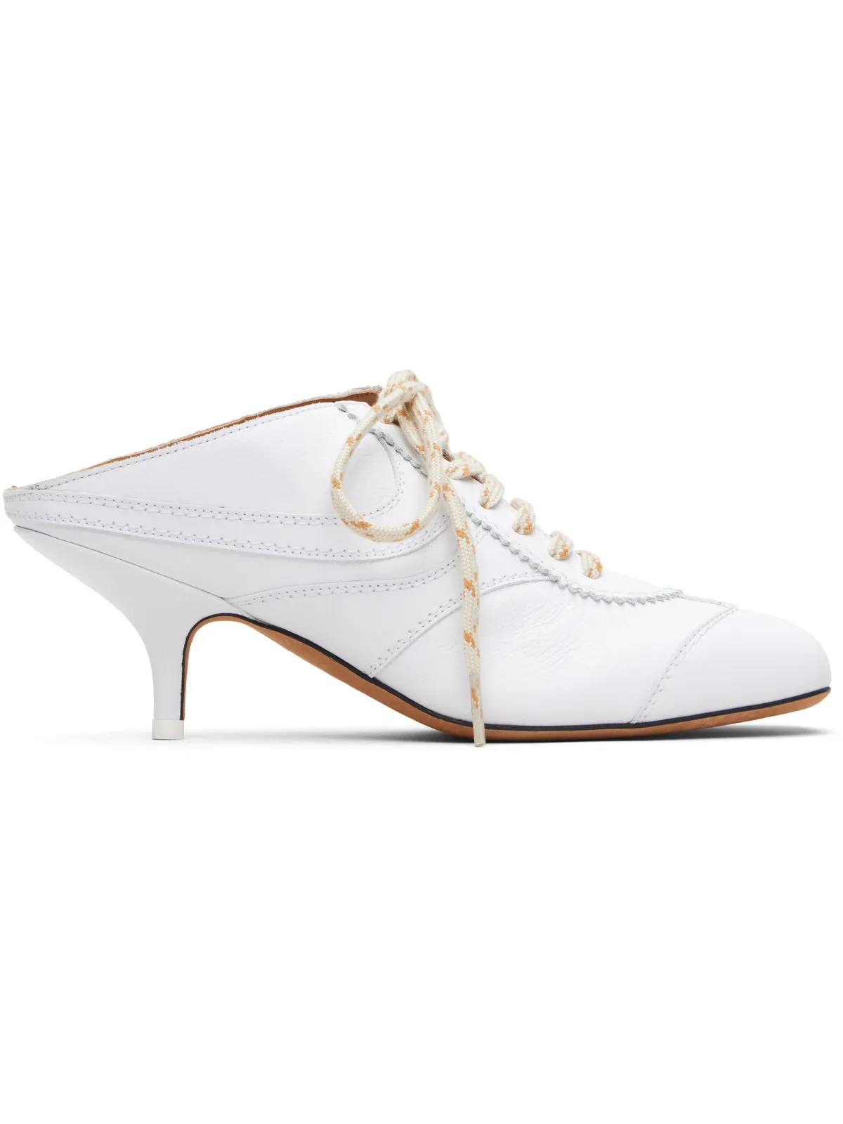 Dries Van Noten ホワイト Heeled Sneaker ミュール - 画像1