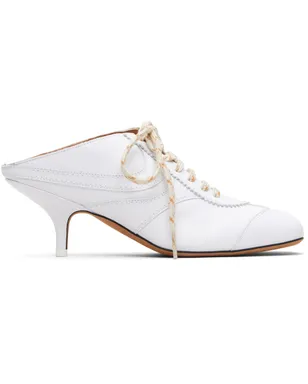 Dries Van Noten ホワイト Heeled Sneaker ミュール - サムネイル1