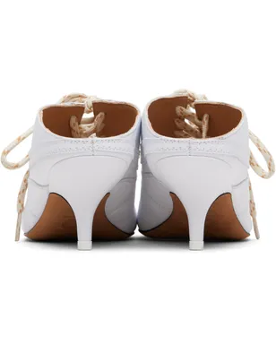 Dries Van Noten ホワイト Heeled Sneaker ミュール - サムネイル2