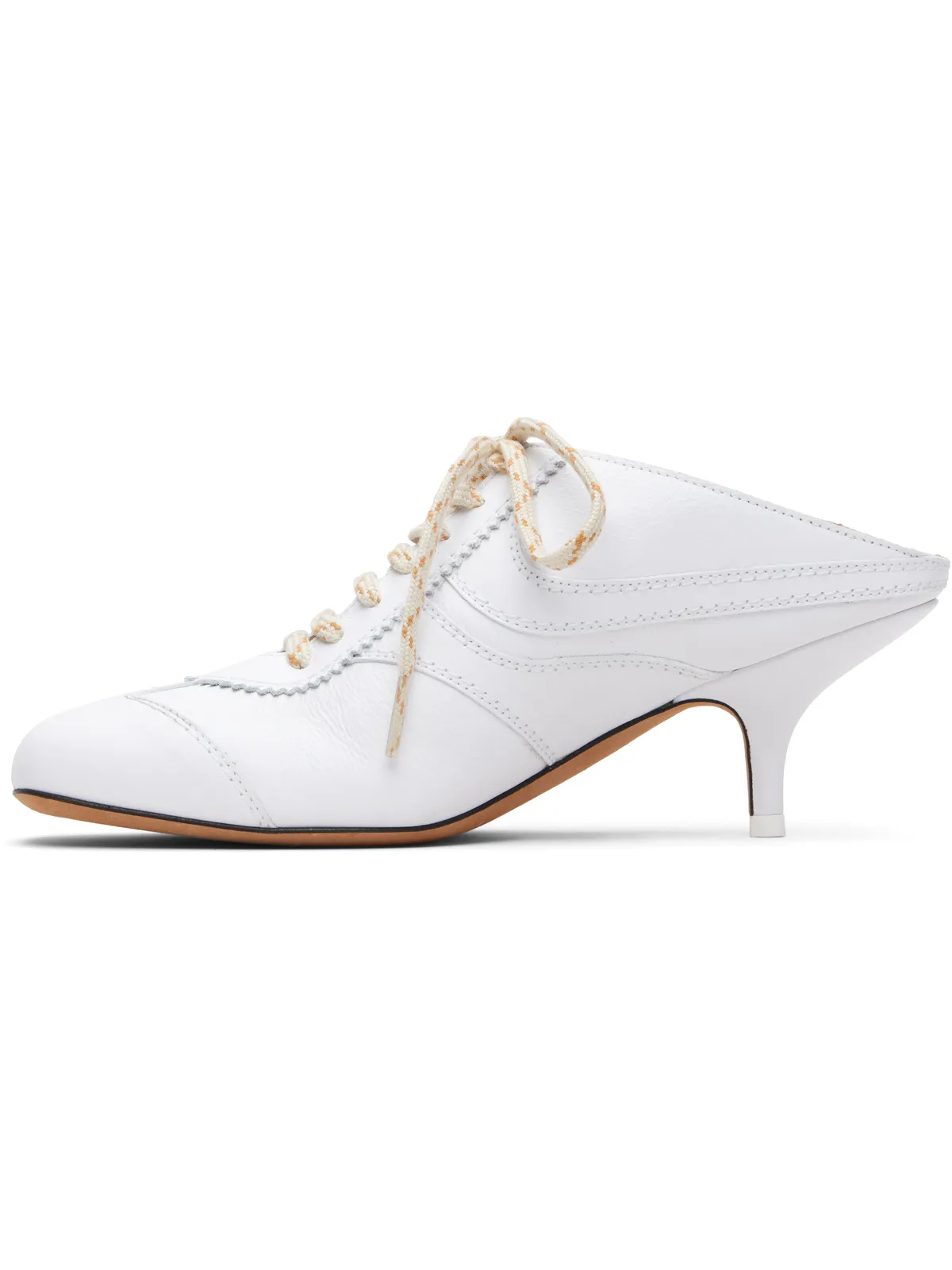 Dries Van Noten ホワイト Heeled Sneaker ミュール - 画像3