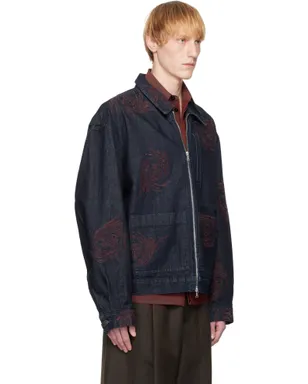 Dries Van Noten Embroidered Pattern デニムジャケット - サムネイル2