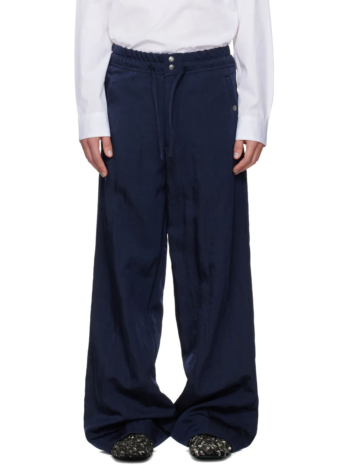 Dries Van Noten ツイル トラウザーズ - 画像1