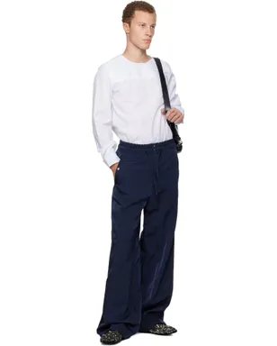 Dries Van Noten ツイル トラウザーズ - サムネイル4