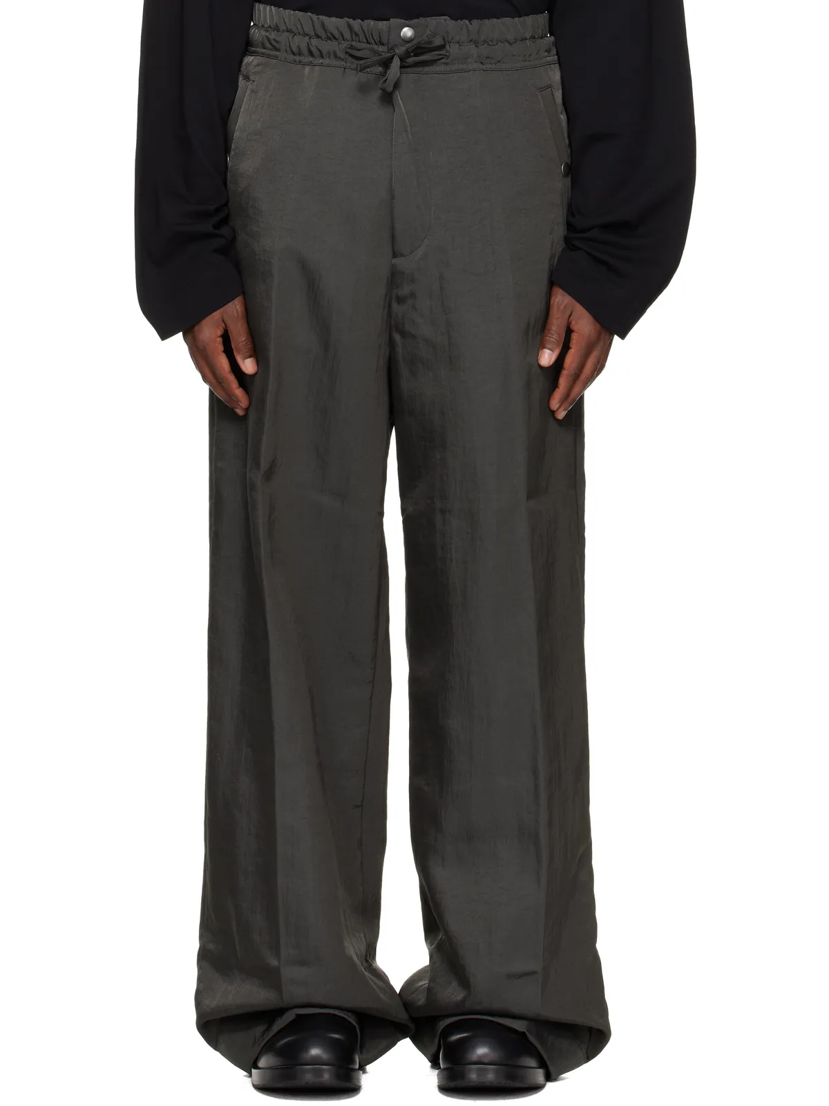 Dries Van Noten ルーズ ナイロン トラウザーズ - 画像1
