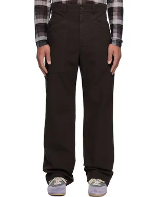 Dries Van Noten コットン トラウザーズ - サムネイル1